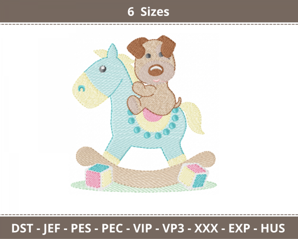 Toy Embroidery Design -  Machine Embroidery Pattern - 6 Sizes - Instant Download Machine Embroidery Designs