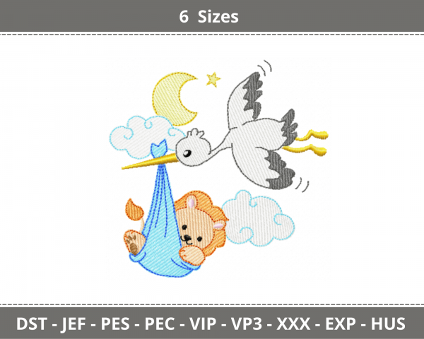 Bird Embroidery Design - Machine Embroidery - 6 Sizes - Instant Download Machine Embroidery Designs