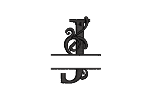 Applique Letter-J Alphabet Embroidery Design - Monogram - Font - Machine Embroidery Pattern- 5 Sizes – Instant Download Machine Embroidery Designs