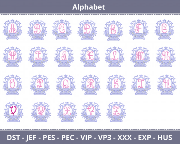 Alphabets Embroidery Design Bundle - Monogram - Font - Machine Embroidery Pattern – Instant Download Machine Embroidery Designs
