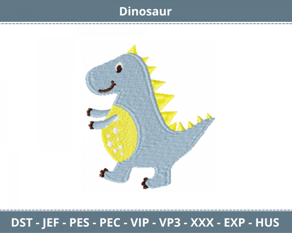 Dinosaur Embroidery Design - Animal - Machine Embroidery Pattern - Instant Download Machine Embroidery Designs