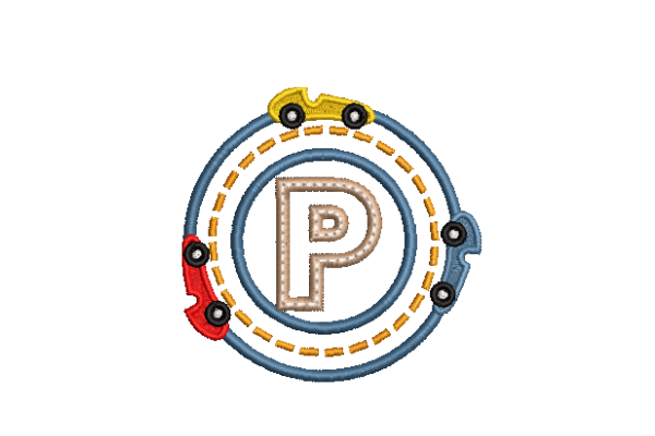 P Monogram Embroidery Design - Alphabet - Font - Machine Embroidery Pattern- 3 Sizes – Instant Download Machine Embroidery Designs