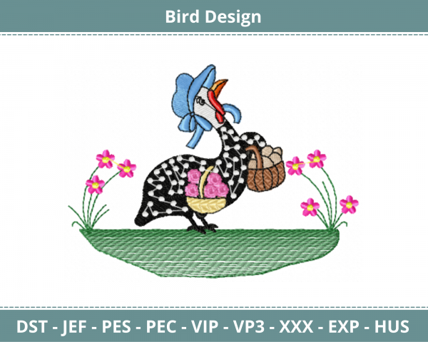 Bird Embroidery Design - Machine Embroidery Pattern - Instant Download Machine Embroidery Designs