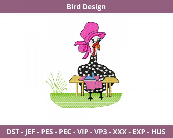 Bird Embroidery Design - Machine Embroidery Pattern -  Instant Download Machine Embroidery Designs