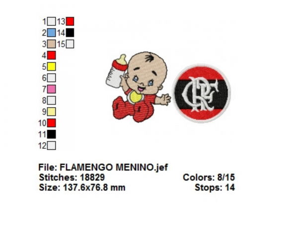 Baby Football Patch Embroidery Design - Machine Embroidery Pattern - Instant Download Machine Embroidery Designs