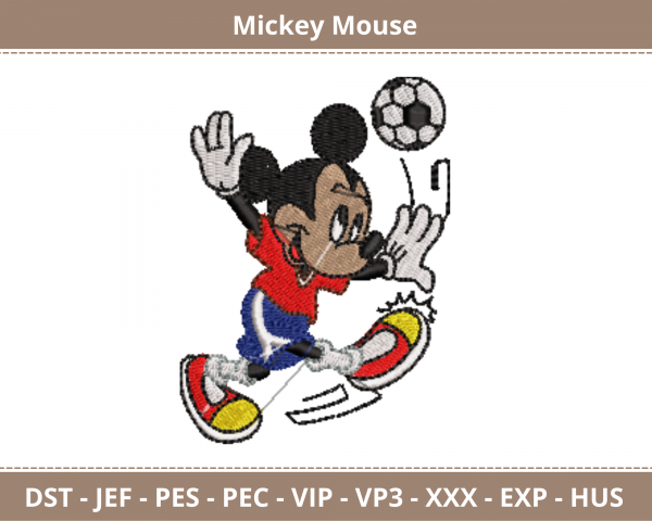 Mickey Mouse Embroidery Design - Disney Cartoon - Machine Embroidery Pattern  - Instant Download Machine Embroidery Designs