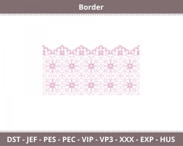 Border Embroidery Design - machine Embroidery Pattern - Instant Download Machine Embroidery Designs
