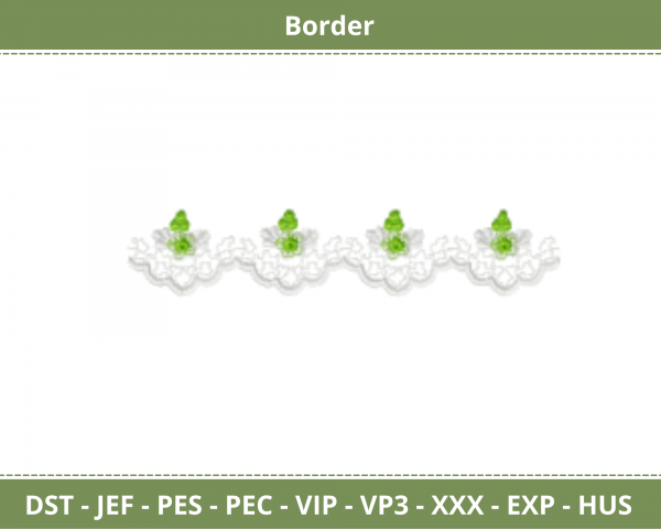 Border Embroidery Design - machine Embroidery Pattern - Instant Download Machine Embroidery Designs