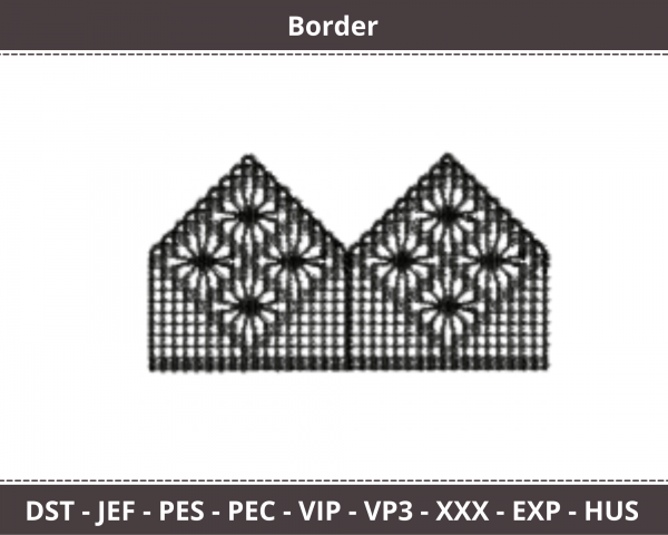 Border Embroidery Design - machine Embroidery Pattern - Instant Download Machine Embroidery Designs