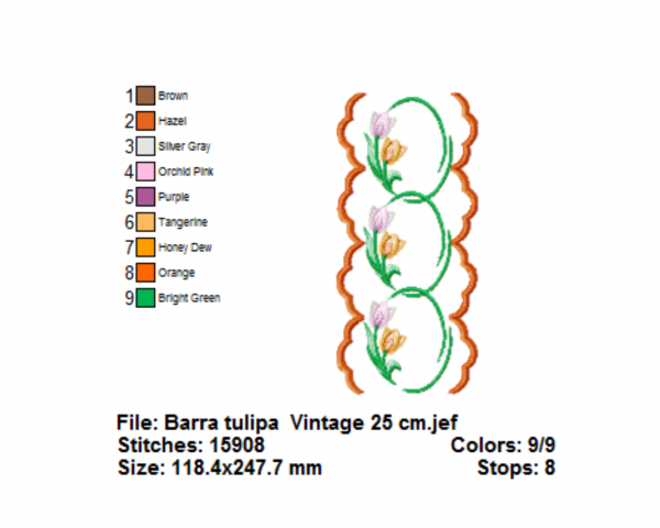 Border Embroidery Design - machine Embroidery Pattern - Instant Download Machine Embroidery Designs