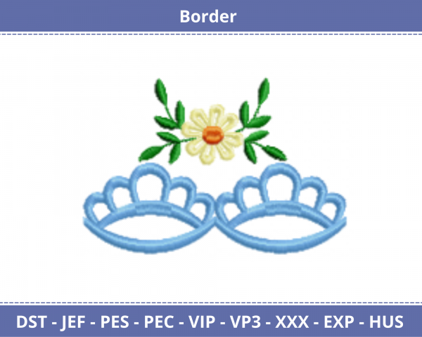 Border Embroidery Design - machine Embroidery Pattern - Instant Download Machine Embroidery Designs