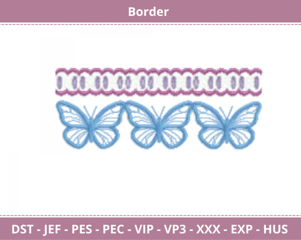 Border Embroidery Design - machine Embroidery Pattern - Instant Download Machine Embroidery Designs
