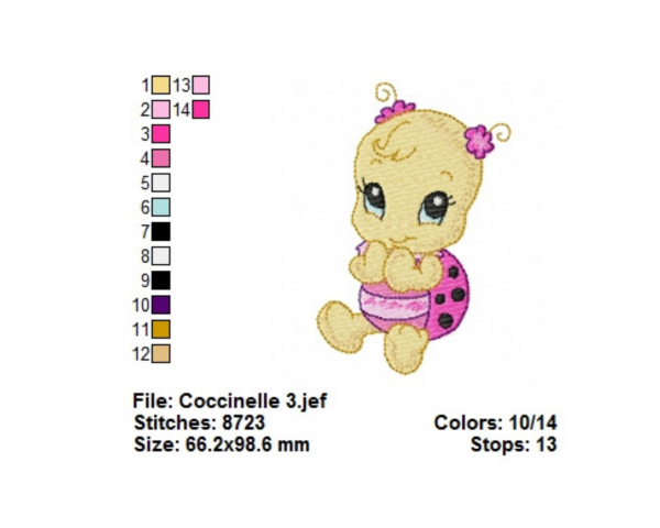Cartoon Bee Embroidery Design - Machine Embroidery Pattern - Instant Download Machine Embroidery Designs