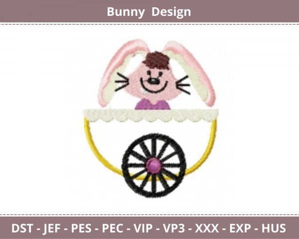Bunny Embroidery Design - cartoon - machine Embroidery Pattern - instant Download Machine Embroidery Designs