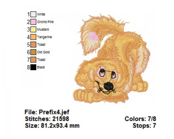 Dog Embroidery Design - Machine Embroidery Pattern - Instant Download Machine Embroidery Designs