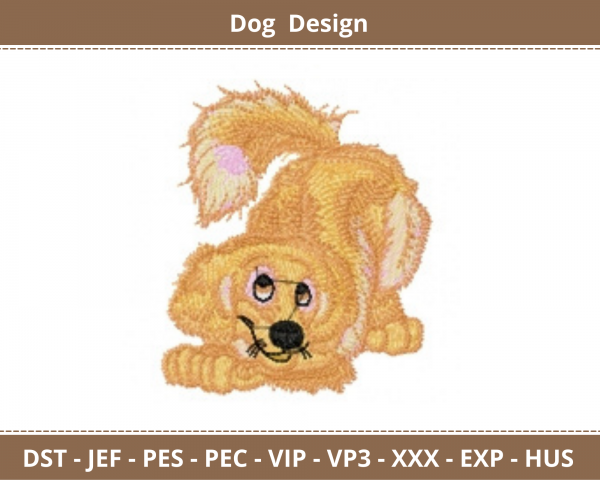 Dog Embroidery Design - Machine Embroidery Pattern - Instant Download Machine Embroidery Designs