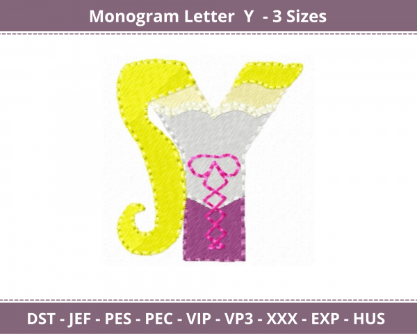 Alphabets Embroidery Design - Monogram - Font - Machine Embroidery Pattern –  3 Sizes - Instant Download Machine Embroidery Designs