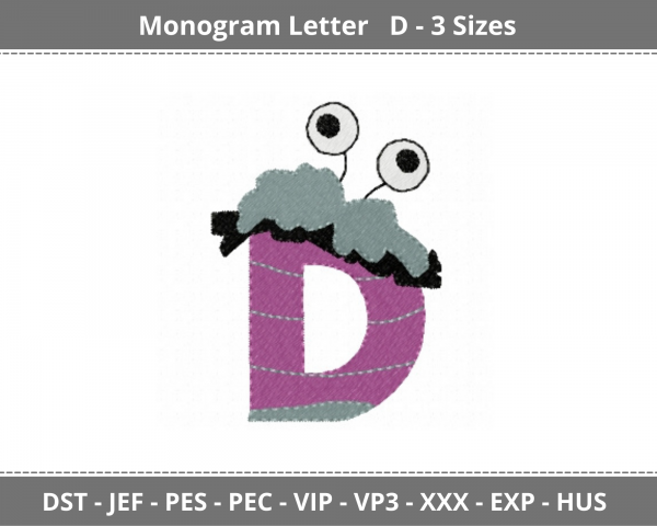Alphabets Embroidery Design - Monogram - Font - Machine Embroidery Pattern – 3 Sizes - Instant Download Machine Embroidery Designs