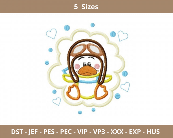 Cartoon Embroidery Design - Machine Embroidery Pattern - 5 Sizes - Instant Download Machine Embroidery Designs
