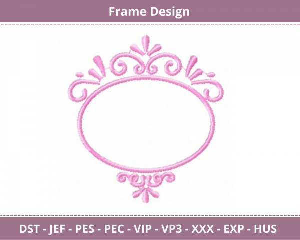 Frame Embroidery Design - Machine Embroidery Pattern - Instant Download  Machine Embroidery Designs