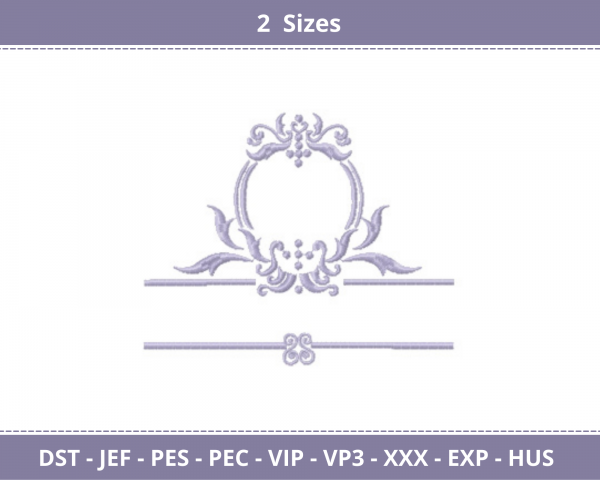 Creative Frame Embroidery Design - Machine Embroidery Pattern - 2 Sizes -  Instant Download Machine Embroidery Designs