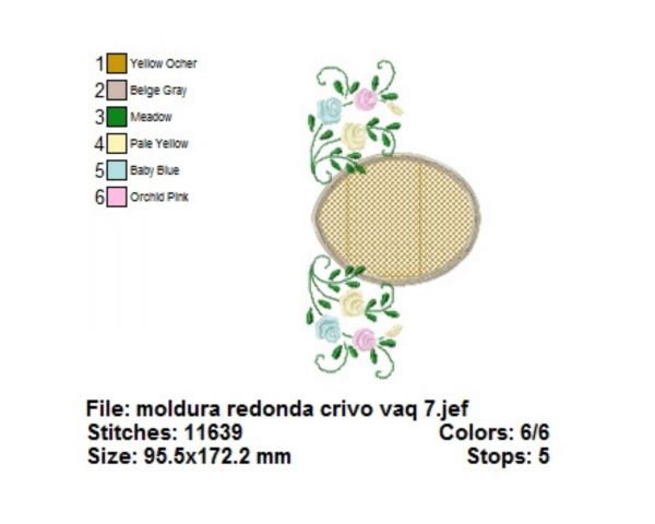 Creative Frame Embroidery Design - Machine Embroidery Pattern -  Instant Download Machine Embroidery Designs