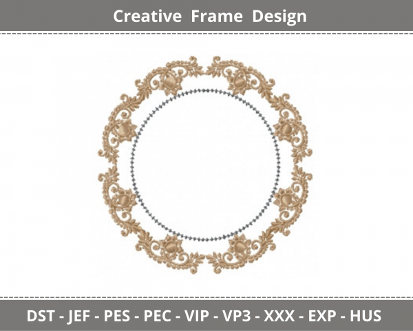 Frame Embroidery Design - Machine Embroidery pattern - Instant Download  Machine Embroidery Designs