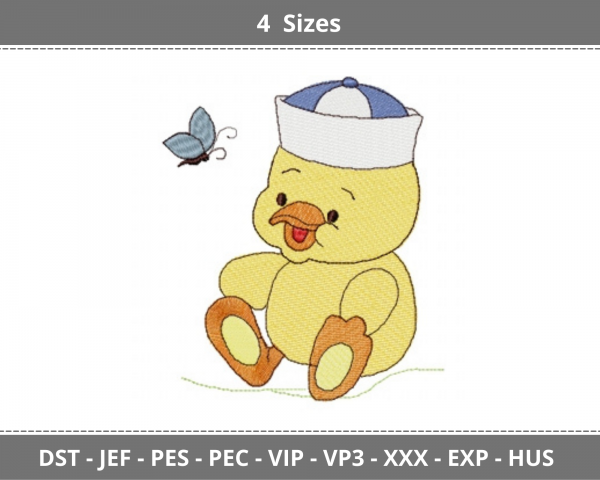 Cartoon Embroidery Design - Machine Embroidery Pattern - 4 Sizes - Instant Download Machine Embroidery Designs