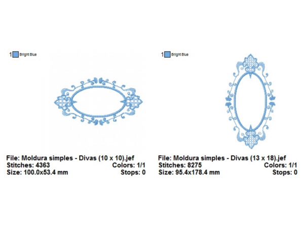 Frame Embroidery Design - Machine Embroidery Pattern - 2 Sizes - Instant Download  Machine Embroidery Designs