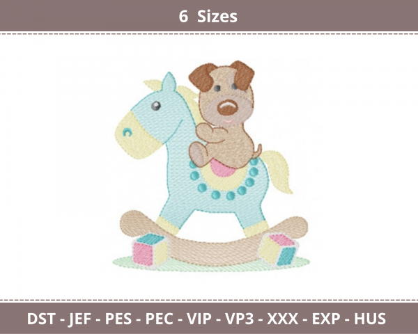 Toy Embroidery Design -  Machine Embroidery Pattern - 6 Sizes - Instant Download Machine Embroidery Designs