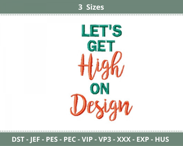 Quotes Embroidery Design - Machine Embroidery Pattern - 3 Sizes - Instant Download Machine Embroidery Designs