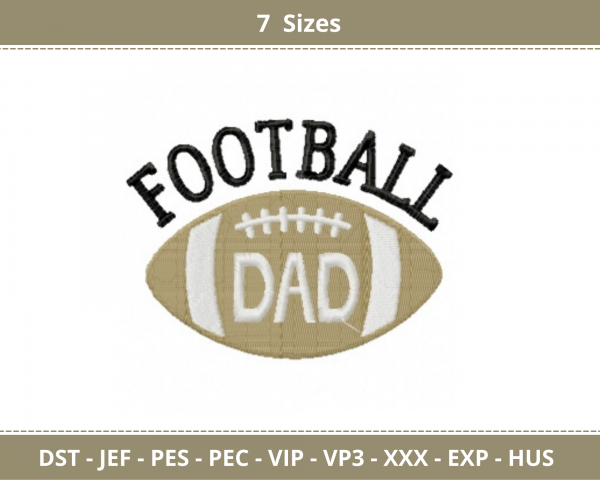 Awesome Dad Quotes Embroidery Design - Machine Embroidery Pattern - 7 Sizes - Instant Download Machine Embroidery Designs