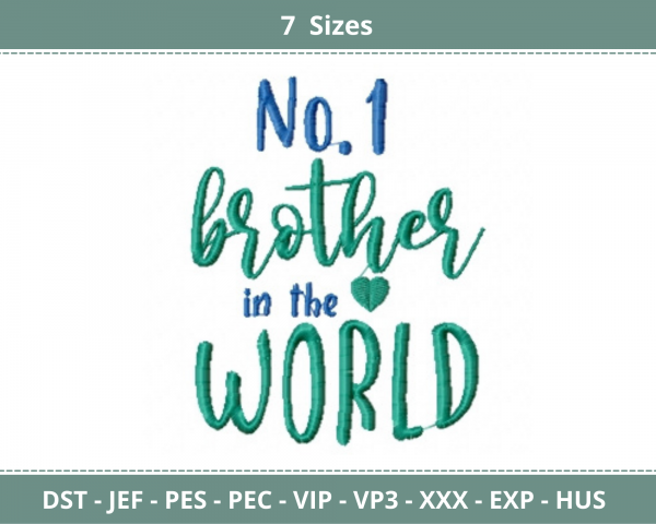 Brother and Sister Love Embroidery Design - Machine Embroidery Pattern - 7 Sizes - Instant Download Machine Embroidery Designs