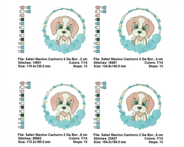 Dog Embroidery Design - Machine Embroidery Pattern - 4 Sizes - Instant Download Machine Embroidery Designs