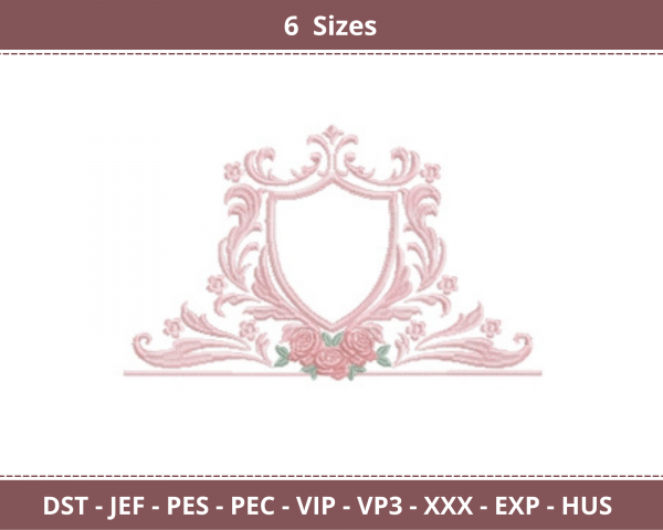 Frame Embroidery Design - Machine Embroidery - 6 Sizes - Instant Download  Machine Embroidery Designs