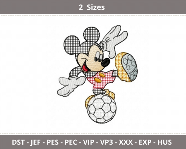 Mickey Mouse Embroidery Design - Cartoon - Machine Embroidery Pattern - 2 Sizes - Instant Download Machine Embroidery Designs
